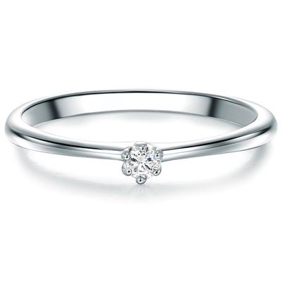 Trilani - Ring aus Sterling Silber in Silber mit Zirkonia Ringe 1 ct Damen