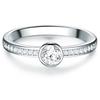Trilani - Ring Sterling Silber Zirkonia in Silber Ringe 1 ct Damen (39.99 € / 1 ct)