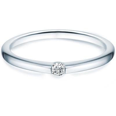 Trilani - Ring Sterling Silber Zirkonia in Silber Ringe 1 ct Damen