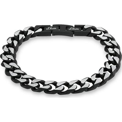 s.Oliver Armband Edelstahl One Size Weiss Herren Image