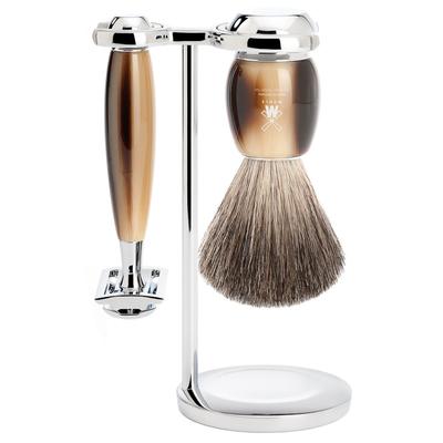 Mühle VIVO - 3-tlg. Rasierset Edelharz hornbraun Herren