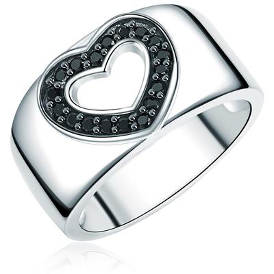 Rafaela Donata Ring Herz Sterling Silber Zirkonia in 58 Damen Image