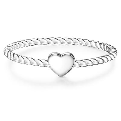 Glanzstücke München - Ring Herz Sterling Silber in Silber Ringe 1 ct Damen