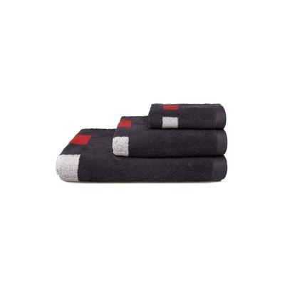 grace grand spa Duschtuch Absolut mit Karo-Muster und Streifen grau