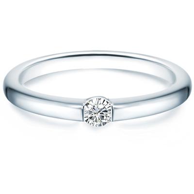 Trilani - Ring Sterling Silber Zirkonia in Silber Ringe 1 ct Damen