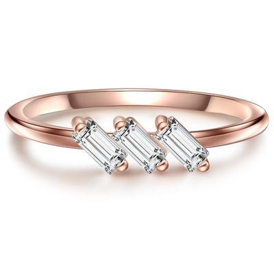 Glanzstücke München Ring Sterling Silber Bergkristall in Roségold 52 Damen Image