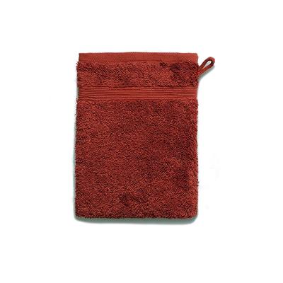 grace grand spa Waschhandschuh Avantgarde mit breiter Webbordüre rot