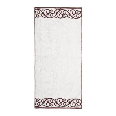 grace grand spa Duschtuch Akanthus Bordüre mit Akanthus-Muster braun