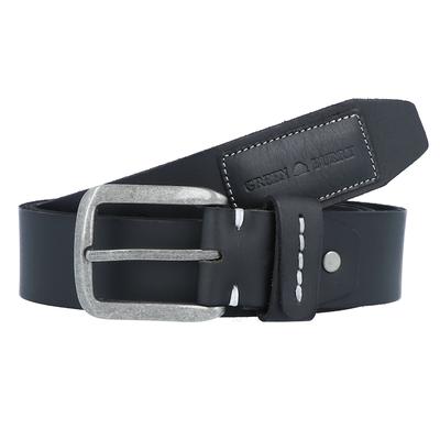 Greenburry Belt Gürtel Leder 125 cm Schwarz Herren