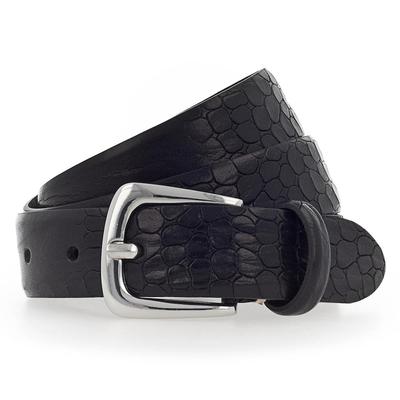 b.belt Charlisa Gürtel Leder 75 cm Schwarz Damen
