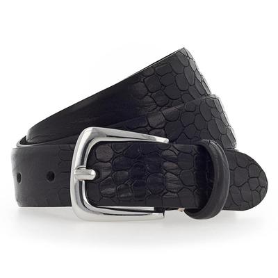 b.belt - Charlisa Gürtel Leder Schwarz Damen