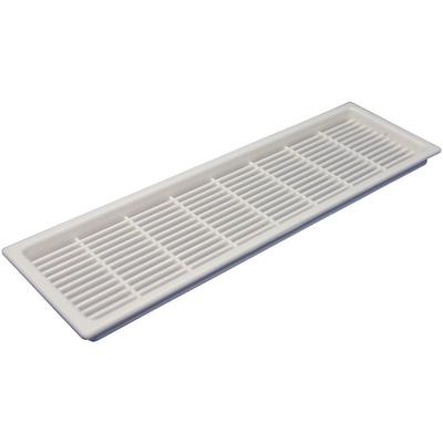 Lüftungsgitter Abluftgitter Möbelbeschlag 230 x 69 mm Kunststoff weiß Image