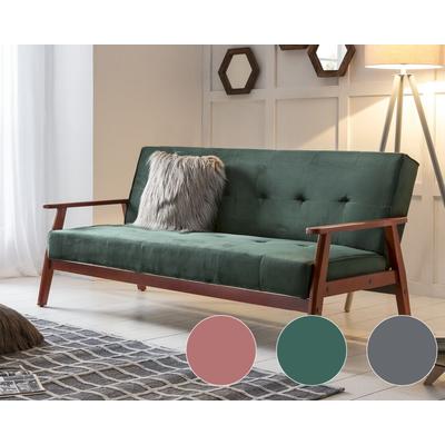 SalesFever »Velvet« Schlafsofa skandinavisch tannengrün / 190 x 81 x 85 cm Image