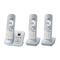 Panasonic KX-TG6823 DECT-Telefon Anrufer-Identifikation Silber, Weiß