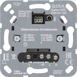 Gira System 3000 natur, 20-400W, Verwendbar mit Taste, Verwendbar mit Bewegungsmelder, Verwendbar mit Präsenzmelder, Verwendbar mit Funktaste, 540500 Image