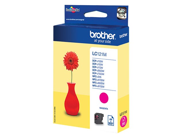 Tinten BROTHER LC121M BROTHER MFCJ870DW TINTE MAGENTA Image
