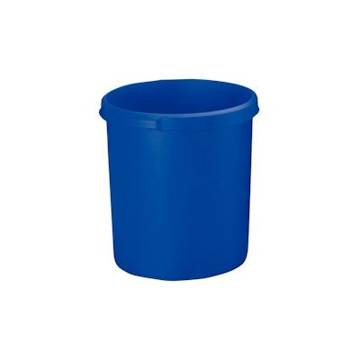 HAN Papierkorb KLASSIK blau 30 Liter Griffrand und Griffmulden
