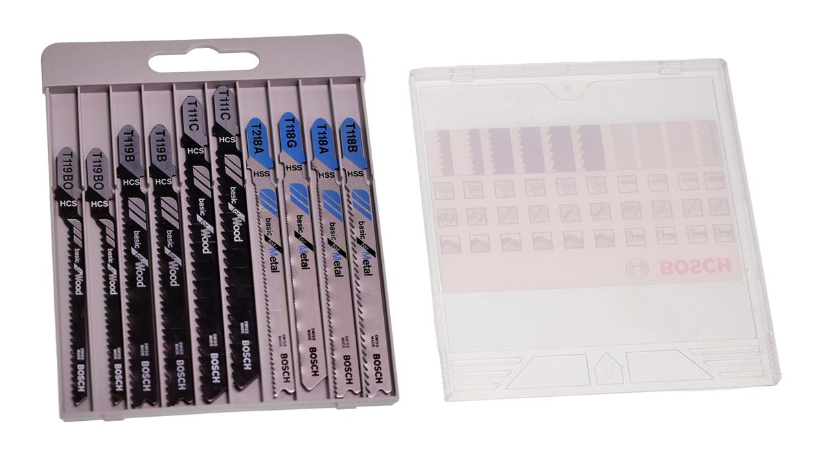 Bosch 2607010630 Stichsägeblatt-Set 10-tlg für Holz und Metall Image