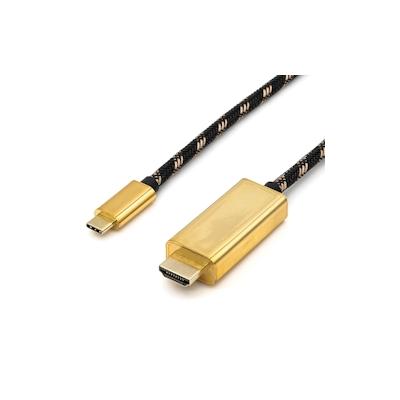 ROLINE GOLD USB Typ C - HDMI Adapterkabel, ST/ST, 1 m