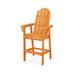 POLYWOOD® Vineyard Curveback Adirondack Outdoor Bar Chair Plastic in Orange/Yellow | 54.75 H x 28.25 W x 31 D in | Wayfair ADD602TA