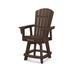 POLYWOOD® Nautical Curveback Adirondack Swivel Counter Outdoor Chair Plastic | 48.38 H x 28.25 W x 28.88 D in | Wayfair ADDSV611MA