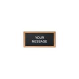 Petal Lane Letterlove Magnetic Wall Mounted Changeable Letter Board Manufactured Wood/Fabric in Brown | 6 H x 12 W x 2 D in | Wayfair MB15704H
