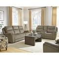 Southern Motion Showstopper 94" Pillow Top Arm Reclining Sofa, Granite in Black | 43 H x 94 W x 40 D in | Wayfair 736-31 299-04