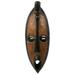 Bungalow Rose Original African Rain Wood Mask Wall Decor in Black/Brown | 21.3 H x 7 W x 3.1 D in | Wayfair 263001