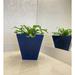Floridis Zurique Resin Pot Planter Plastic in Blue | 13.39 H x 13.78 W x 13.78 D in | Wayfair 10.16.0469