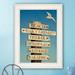 Highland Dunes Beach Directional Framed Wall Art for Living Room, Home Wall Decor Print by Graffitee Studio Paper | 19 H x 15 W x 1 D in | Wayfair