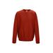 Just Hoods By AWDis JHA030 Adult 80/20 Midweight College Crewneck Sweatshirt in Fire Red size XL | Ringspun Cotton