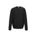Just Hoods By AWDis JHA030 Adult 80/20 Midweight College Crewneck Sweatshirt in Jet Black size Small | Cotton/Polyester Blend