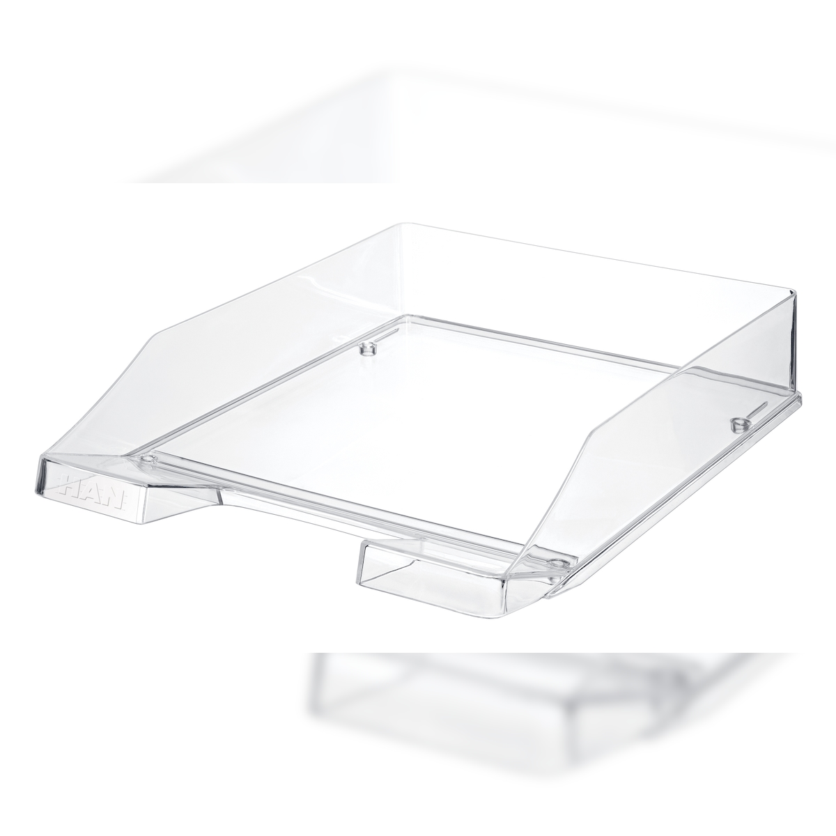 HAN Briefablage KLASSIK, DIN A4/C4, Übereinander stapelbar, stabil gebaut, transparent-glasklar Image