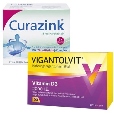 Vigantolvit Vitamin D3 2000 I.e. + Curazink Set 1 St Image