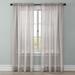 Wide Width BH Studio Crushed Voile Rod-Pocket Panel by BH Studio in Silver (Size 51" W 84" L) Window Curtain