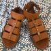 Madewell Shoes | Barely Worn Madewell Tan Leather Gladiator Sandals | Color: Tan | Size: 8