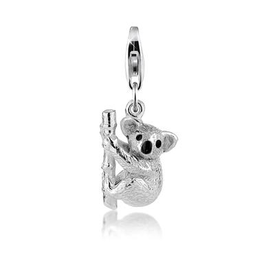 Nenalina - Koala-Bär Anhänger Emaille 925 Silber Charms & Kettenanhänger 1 ct Damen