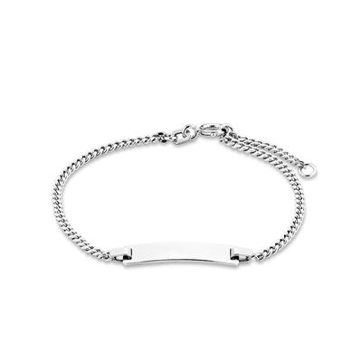 amor Identarmband Silber Weiss Damen