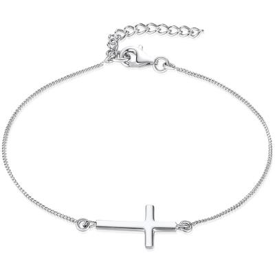 Rafaela Donata - Armband Kreuz Sterling Silber in Silber Armbänder & Armreife Damen