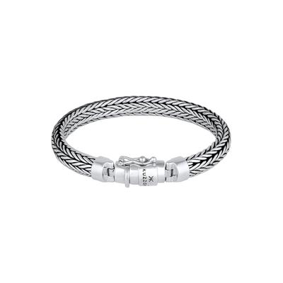 KUZZOI - Herren Zopfglieder Kastenverschluss 925 Silber Herrenschmuck 1 ct (279.99 € / 1 ct)