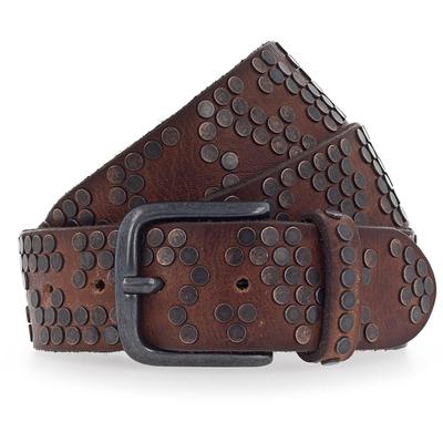 b.belt - Nietengürtel Leder Gürtel 1 ct Braun Damen (129.89 € / 1 ct)