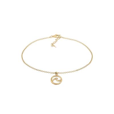 Elli - Welle Strand Maritim Sommer Trend 925 Silber Fußketten 1 ct Damen (49.99 € / 1 ct)