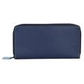 Mywalit - Large Double Zip Around Purse Geldbörse Leder 18 cm Portemonnaies Schwarz Damen