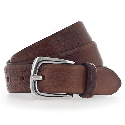 b.belt - Charlisa Gürtel Leder 1 ct Braun Damen