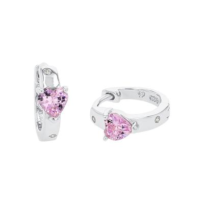 amor Creolen Rosa Weiss Damen Image