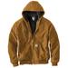 Carhartt Men's Quilted-Flannel Lined Duck Active Jacket (Size L) Carhartt Brown, Cotton