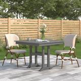 Trex Outdoor Farmhouse Trestle Dining Table Plastic in Gray | 29 H x 37.63 W x 37.5 D in | Wayfair TXPL81-T1L1SS