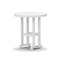 Trex Outdoor Monterey Bay Round 36" Counter Table Plastic in White | 37 H x 35.13 W x 35.13 D in | Wayfair TXRRT236CW