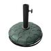 Canora Grey Hanner Resin Free Standing Umbrella Base Plastic/Resin in Green | 12 H x 17 W x 17 D in | Wayfair 23429FF37CB04436B4EC3B5D060AD70C