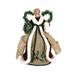 The Holiday Aisle® Country Poinsettia Angel Cone Tree Topper Fabric in Green/Red | 16 H x 12 W x 9 D in | Wayfair E7F7C7C232D04A4CB58BD3FA1627FE8C